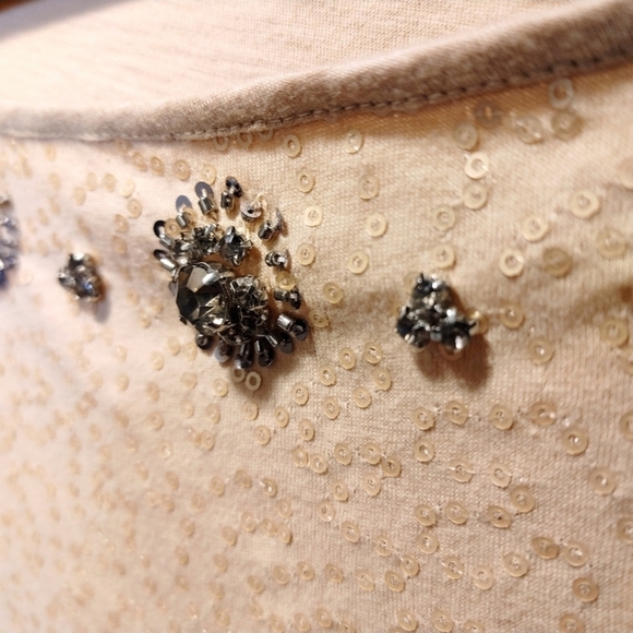 Ann Taylor Loft sequin embellished blouse - Picture 5 of 8
